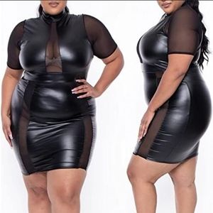 Women's Sexy See Through Dress Sz 2XL